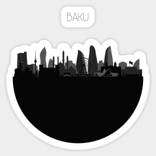 Baku Skyline Sticker